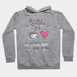 Coffe lover latte hug funny print Hoodie